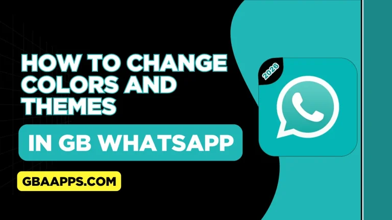 How to Change Colors and Themes in GB WhatsApp (1)